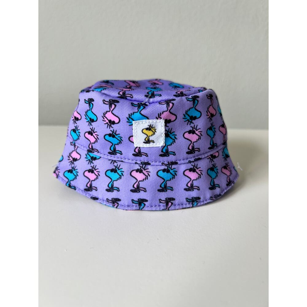 Snoopy Woodstock Purple Bucket Hat for 18 inch Doll Clothes Accessories